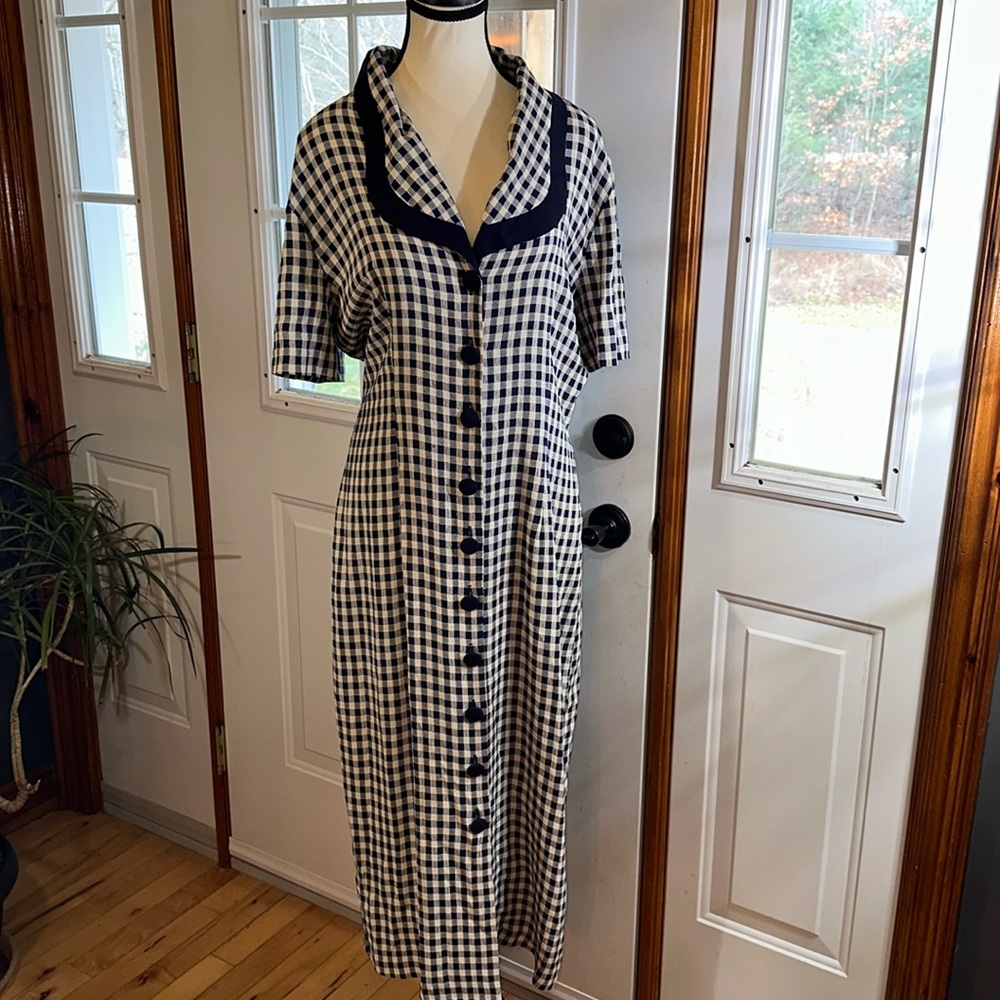 Vintage Beechers Brook Gingham Dress